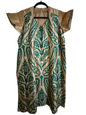 Vintage Custom Made Tunic – Fortuny Orsini Style Fabric ✨